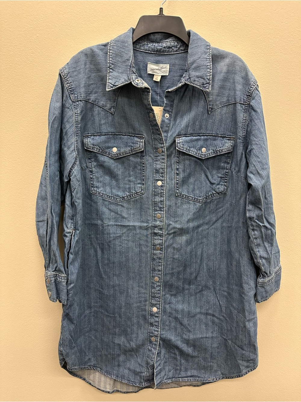Universal Thread Denim Shirt Dress Medium Wash Size Medium NEW